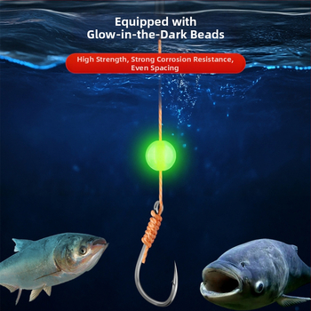 Eksplozīvo āķu komplekts ar bezrīkstošu astoņu zobu āķi un mīlšu klipu – Mengda (Zīmols: Mengda; Bezrīkstošs; Astoņi zobi; Piemērots zvejai okeānā, upēs un ezeros)