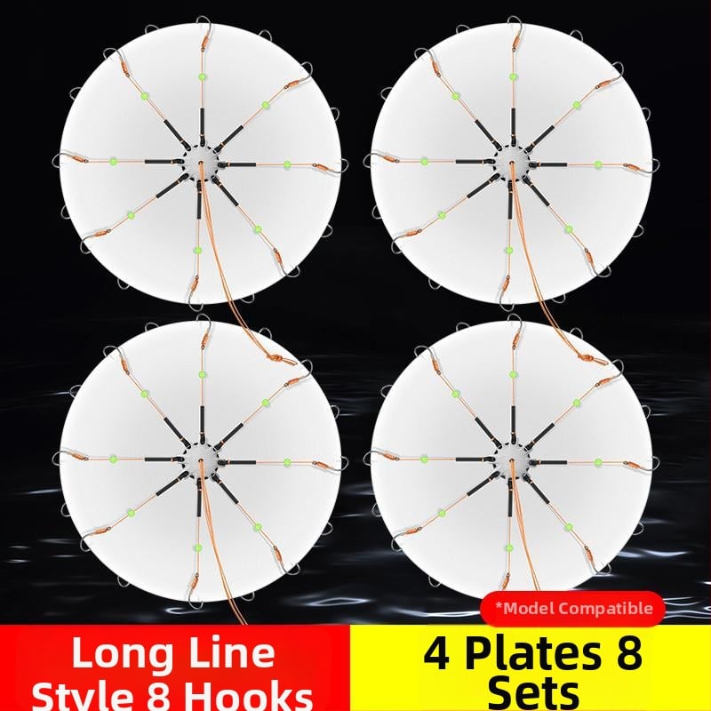 Eksplozīvo āķu komplekts ar bezrīkstošu astoņu zobu āķi un mīlšu klipu – Mengda (Zīmols: Mengda; Bezrīkstošs; Astoņi zobi; Piemērots zvejai okeānā, upēs un ezeros)