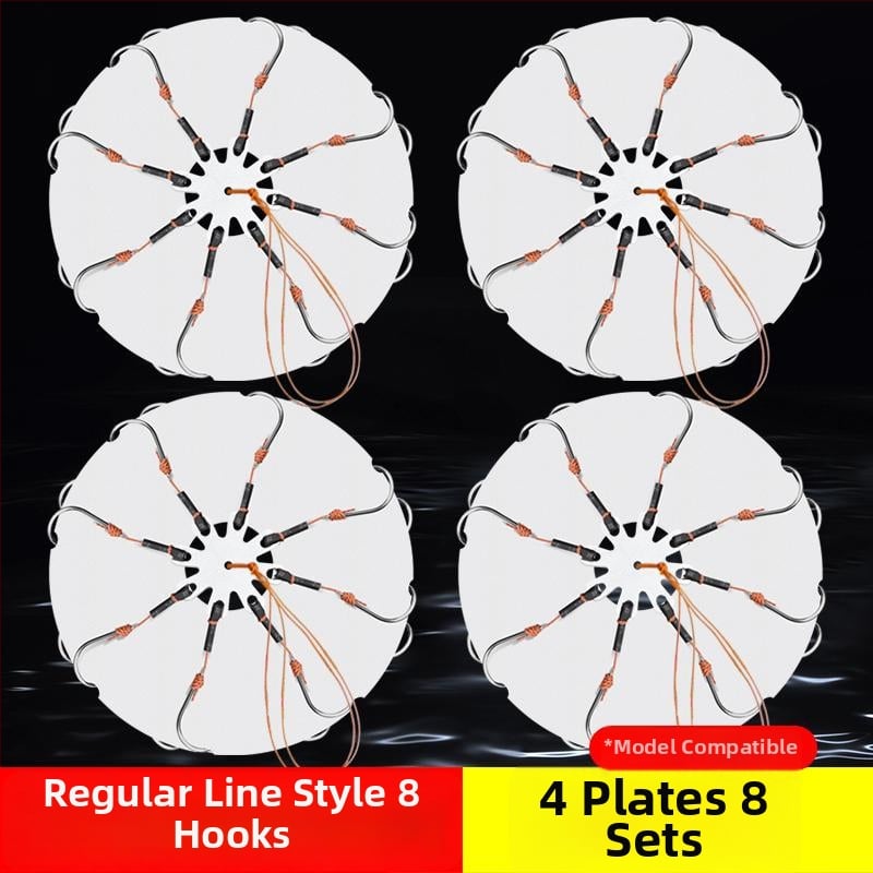 Eksplozīvo āķu komplekts ar bezrīkstošu astoņu zobu āķi un mīlšu klipu – Mengda (Zīmols: Mengda; Bezrīkstošs; Astoņi zobi; Piemērots zvejai okeānā, upēs un ezeros)