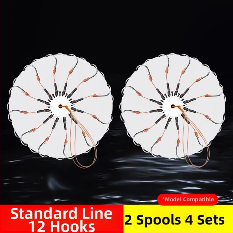 Eksplozīvo āķu komplekts ar bezrīkstošu astoņu zobu āķi un mīlšu klipu – Mengda (Zīmols: Mengda; Bezrīkstošs; Astoņi zobi; Piemērots zvejai okeānā, upēs un ezeros)