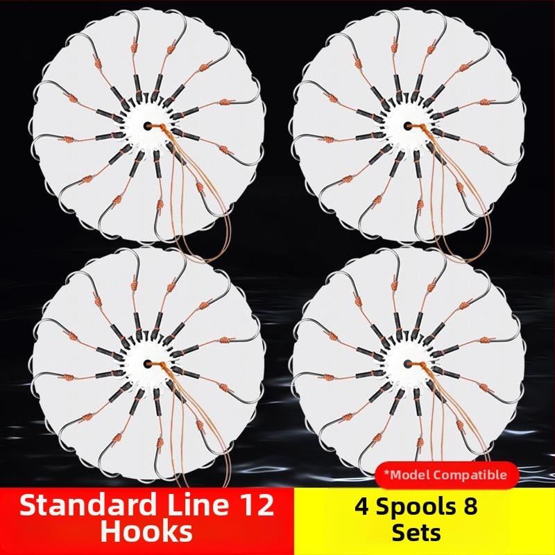 Eksplozīvo āķu komplekts ar bezrīkstošu astoņu zobu āķi un mīlšu klipu – Mengda (Zīmols: Mengda; Bezrīkstošs; Astoņi zobi; Piemērots zvejai okeānā, upēs un ezeros)