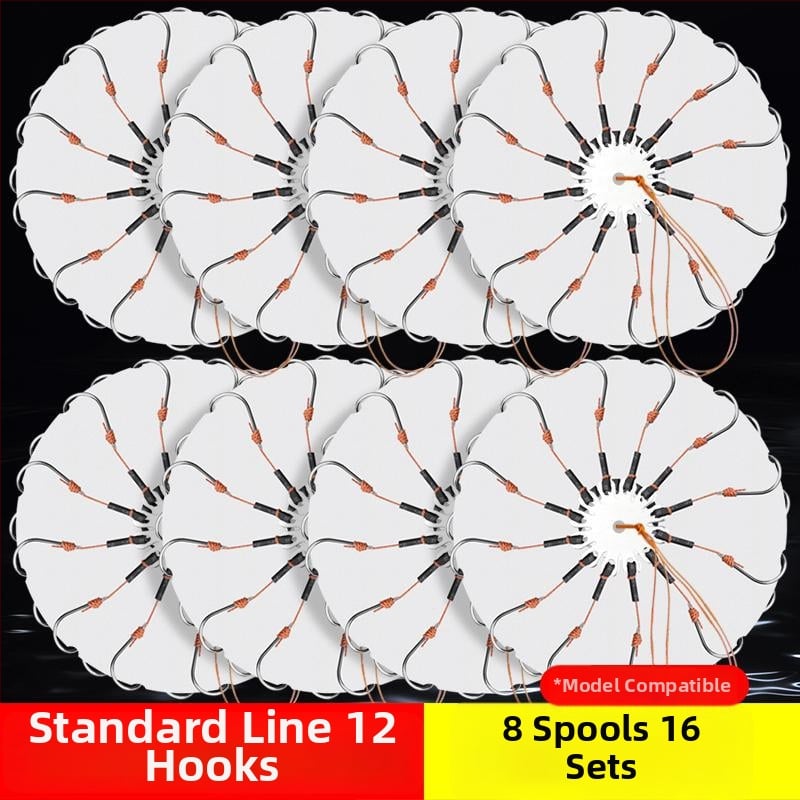 Eksplozīvo āķu komplekts ar bezrīkstošu astoņu zobu āķi un mīlšu klipu – Mengda (Zīmols: Mengda; Bezrīkstošs; Astoņi zobi; Piemērots zvejai okeānā, upēs un ezeros)