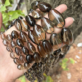 Perle od čajnog kristala za DIY nakit, nepravilan okrugli oblik, polirani kristali, poluproizvodi za dug lanac