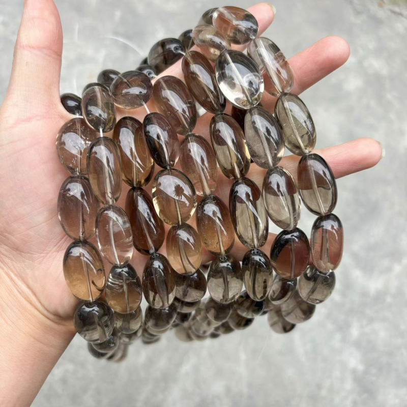 Perle od čajnog kristala za DIY nakit, nepravilan okrugli oblik, polirani kristali, poluproizvodi za dug lanac