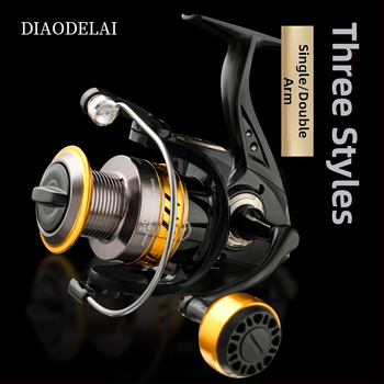 Otrās paaudzes pilnmetāla spininga spole ar divkāršu rokturi un garu metienu spēju — Zīmols Fddl/Diao Delai