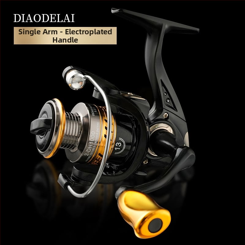 Otrās paaudzes pilnmetāla spininga spole ar divkāršu rokturi un garu metienu spēju — Zīmols Fddl/Diao Delai