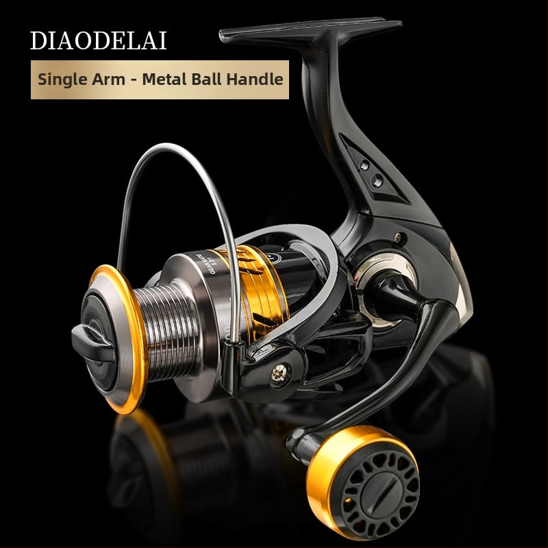 Otrās paaudzes pilnmetāla spininga spole ar divkāršu rokturi un garu metienu spēju — Zīmols Fddl/Diao Delai