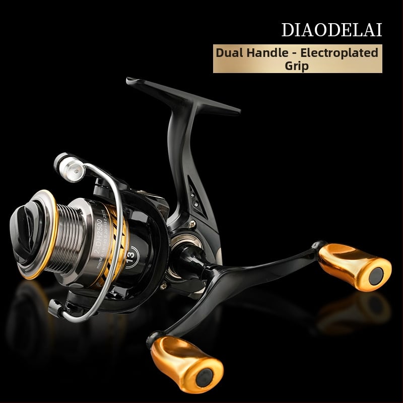 Otrās paaudzes pilnmetāla spininga spole ar divkāršu rokturi un garu metienu spēju — Zīmols Fddl/Diao Delai