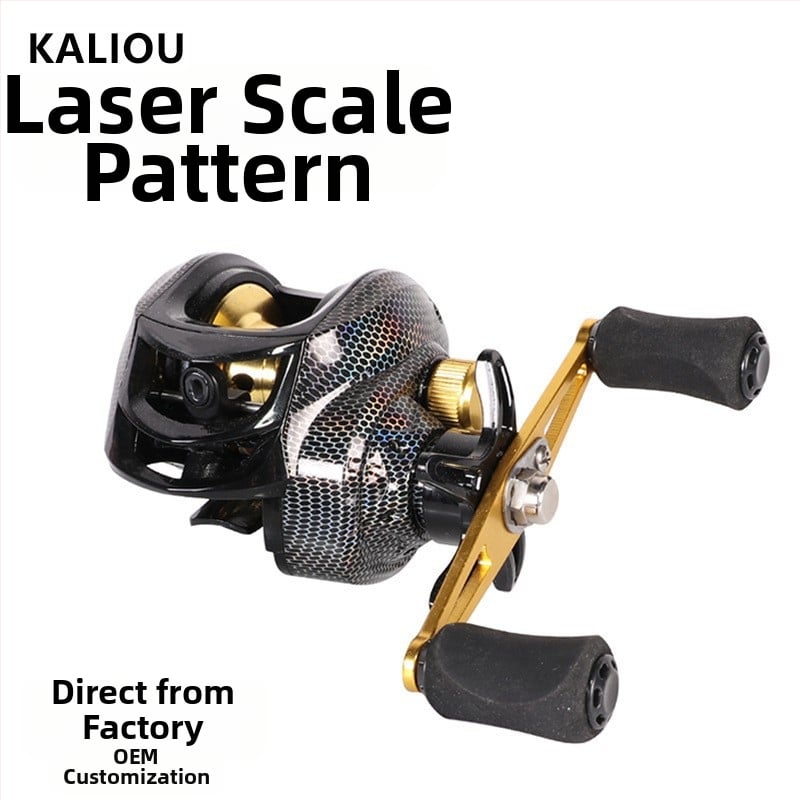 Golden Gun King Waterdrop makara baitcasting, gari metieni, saderīga ar mikro mānekļiem