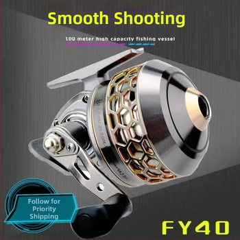 Spininga makšķeres ruļļa — modelis FY40, metaliska konstrukcija, Peak Whisperer