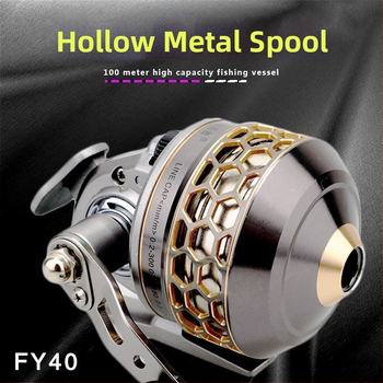 Spininga makšķeres ruļļa — modelis FY40, metaliska konstrukcija, Peak Whisperer