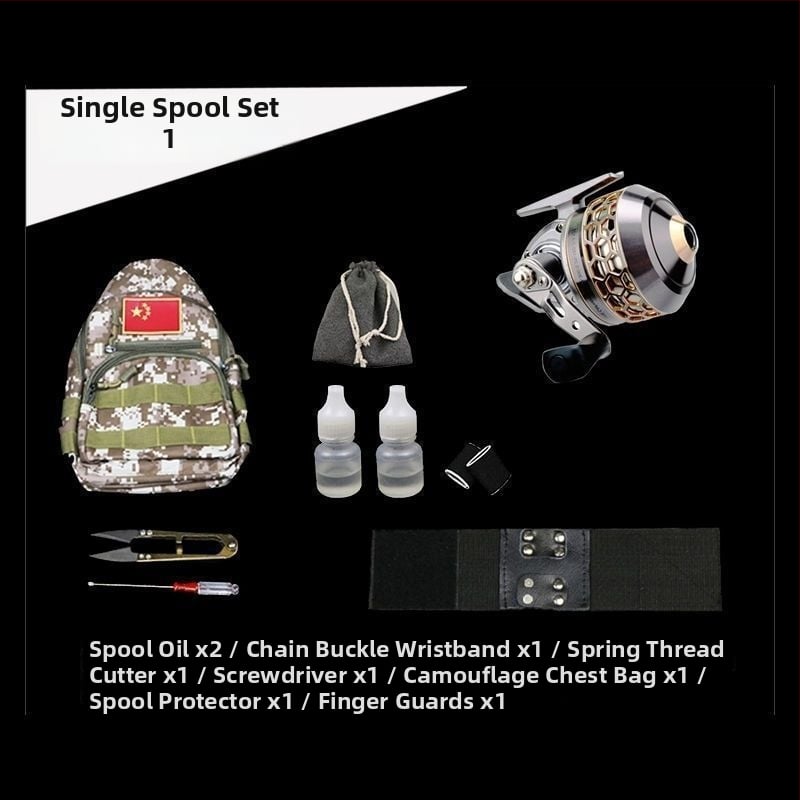 Spininga makšķeres ruļļa — modelis FY40, metaliska konstrukcija, Peak Whisperer