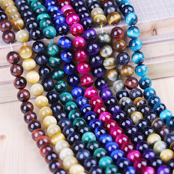 Mărgele libere din piatră ochi de tigru naturală, pentru bijuterii, motiv etnic totem