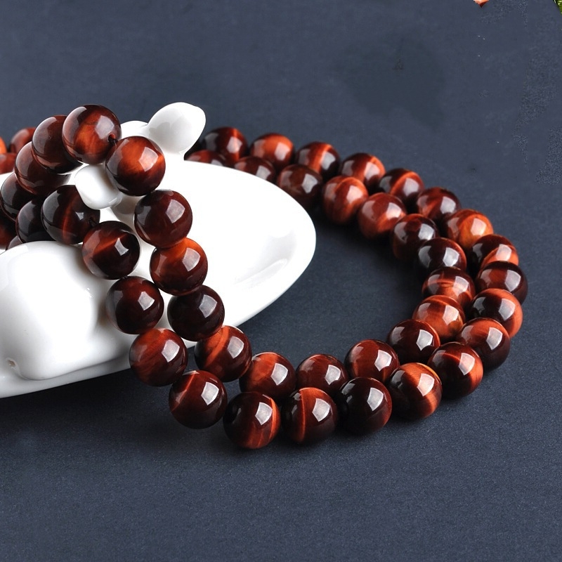 Mărgele libere din piatră ochi de tigru naturală, pentru bijuterii, motiv etnic totem