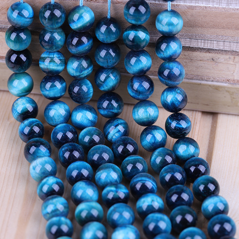 Mărgele libere din piatră ochi de tigru naturală, pentru bijuterii, motiv etnic totem