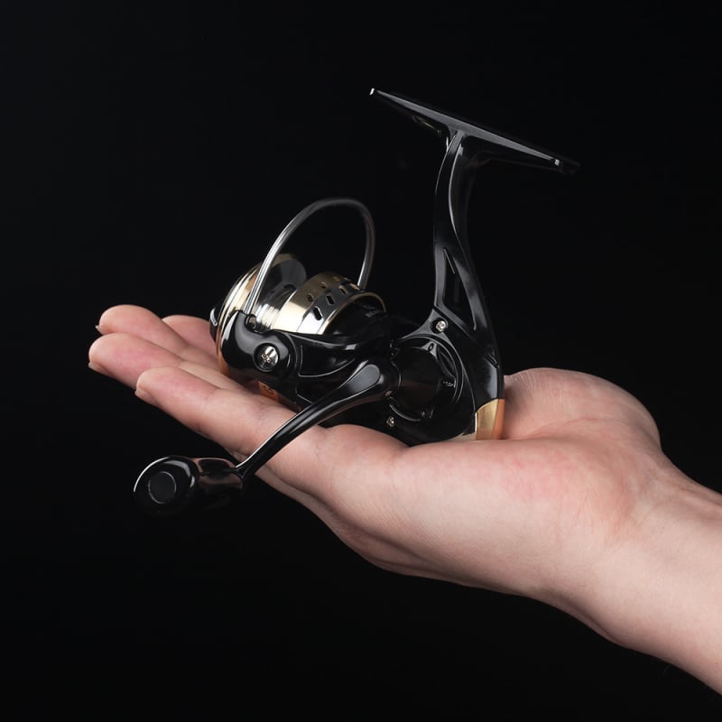 Pilnmetāla spinning spole makšķerēšanai, iepakojums 40 gab., piemērots privātai zīmei