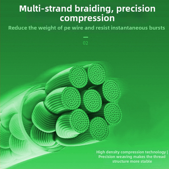 Shihe PE galvenā makšķerēšanas līnija, izturība 0.8#, garums 100000 m