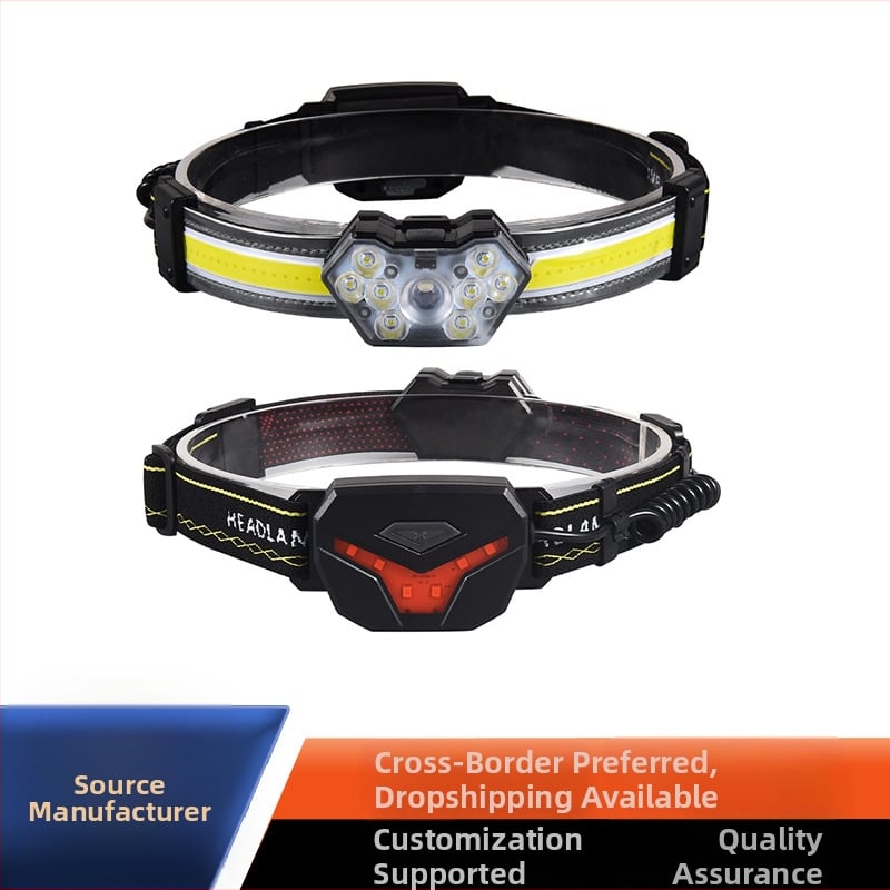 LED galvos žibintu įkraunamas 15W, 1200mAh, lauko apšvietimui, 100–200 m spindulio nuotolis