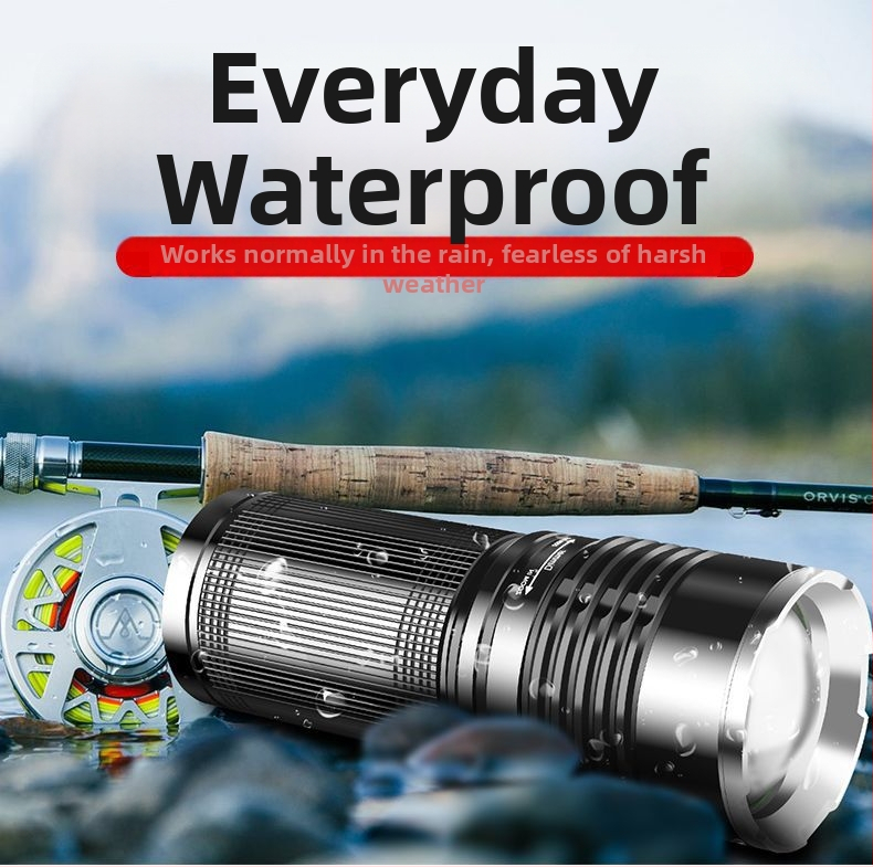 Lumină de pescuit de noapte cu laser – reîncărcabilă, alimentare cu baterie, ultra-luminoasă