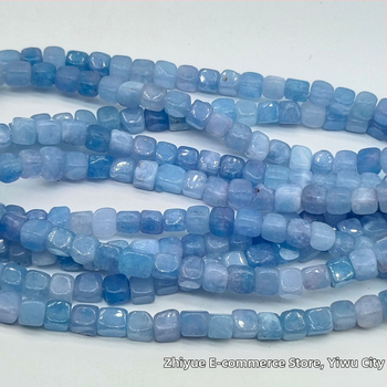 Mărgele – piatră naturală, formă pătrată, stil Baroc, componente semifabricate pentru bijuterii DIY