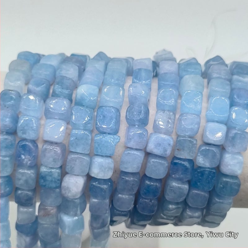 Mărgele – piatră naturală, formă pătrată, stil Baroc, componente semifabricate pentru bijuterii DIY