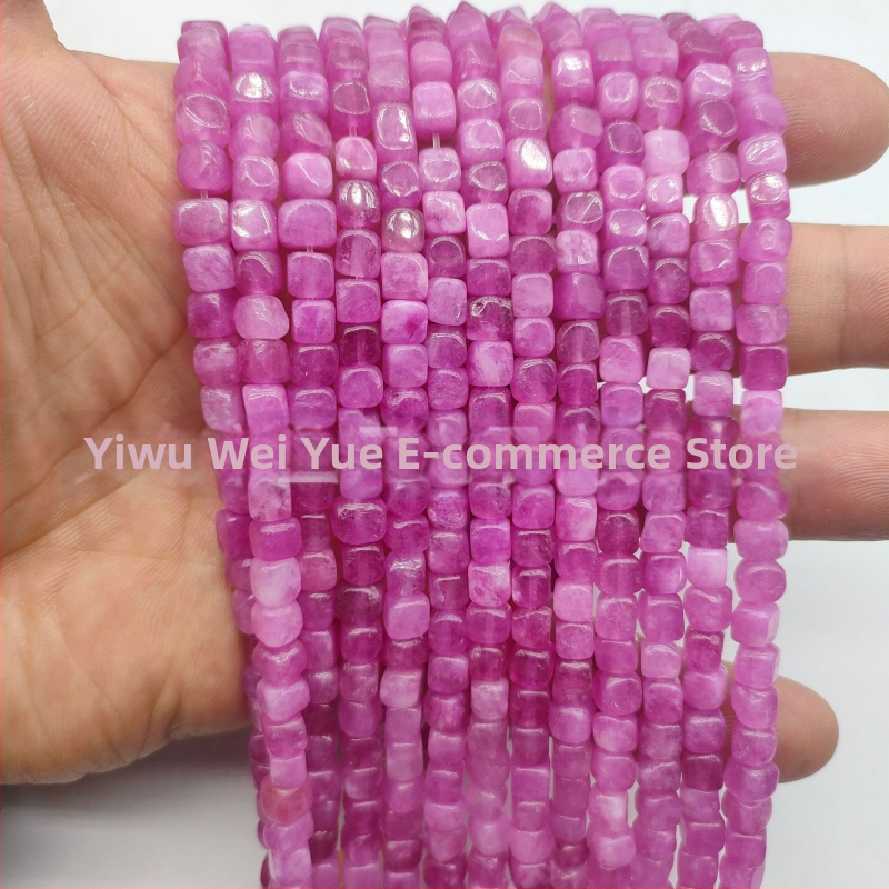 Mărgele – piatră naturală, formă pătrată, stil Baroc, componente semifabricate pentru bijuterii DIY