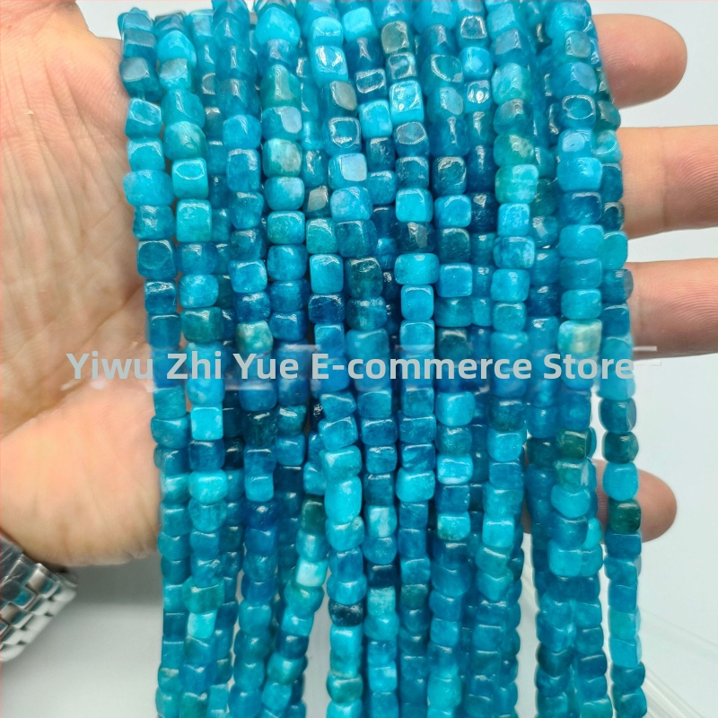 Mărgele – piatră naturală, formă pătrată, stil Baroc, componente semifabricate pentru bijuterii DIY