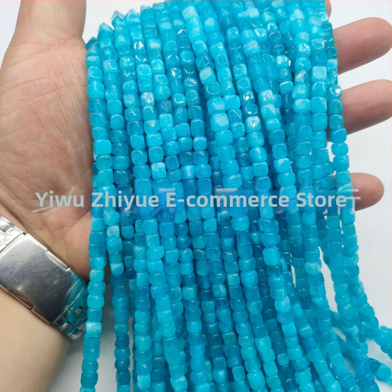 Mărgele – piatră naturală, formă pătrată, stil Baroc, componente semifabricate pentru bijuterii DIY