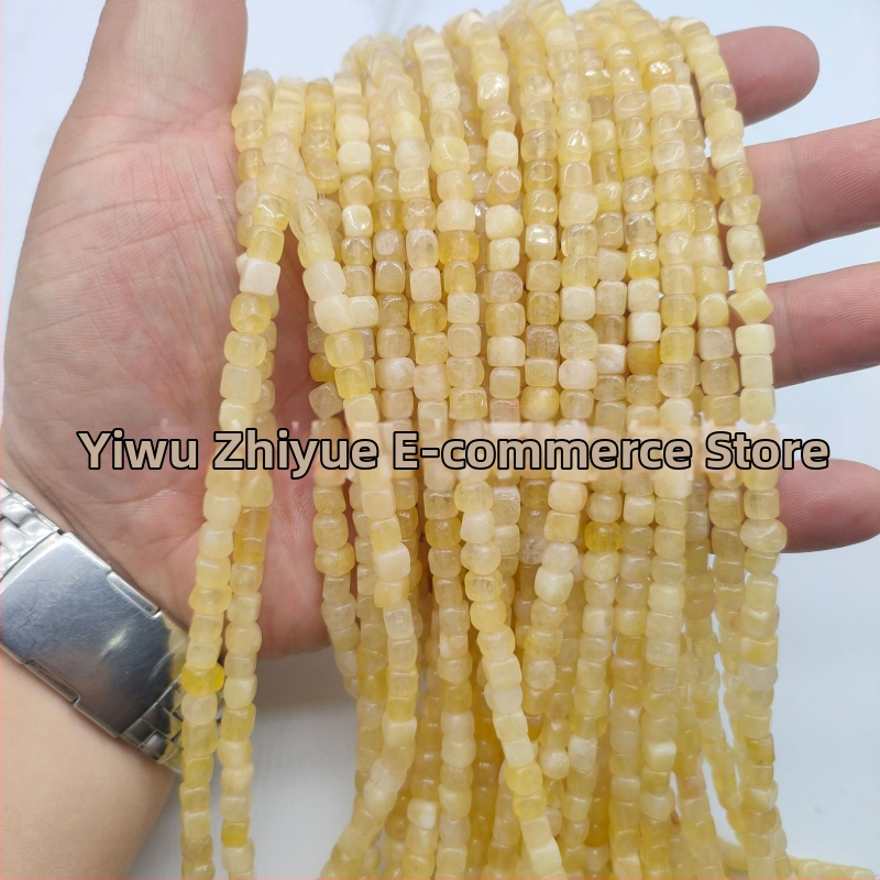 Mărgele – piatră naturală, formă pătrată, stil Baroc, componente semifabricate pentru bijuterii DIY