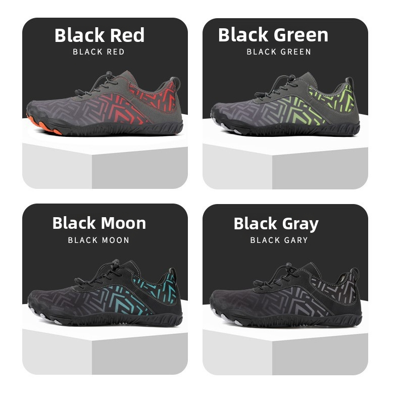 Upes taku kurpes – ūdensdrošas, pretn slīdēšanas gumijas zole, EVA vidējā zole, sieta iekšējā daļa, augšējā daļa ar gaisa slāni