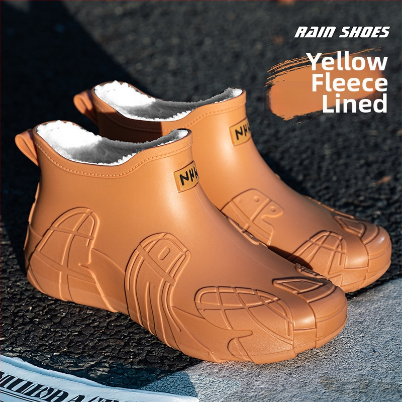 Vīriešu lietus zābaki – PVC augšdaļa, zems garums, apaļa pirksta forma, ūdensnecaurlaidīgi ārējai lietošanai