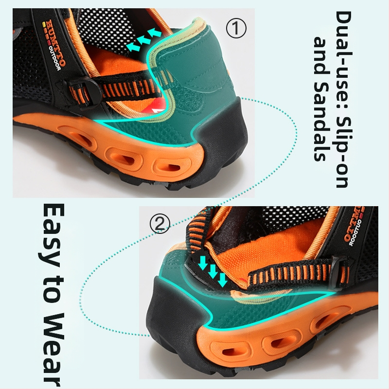 Upės takų bateliai (unisex) – greitai džiūstantys, kvėpuojanti tinklinė viršutinė dalis, EVA tarpinė padas, anti-slip gumos padas, žemas profilis; tinkami žygiams ir vandens pramogoms