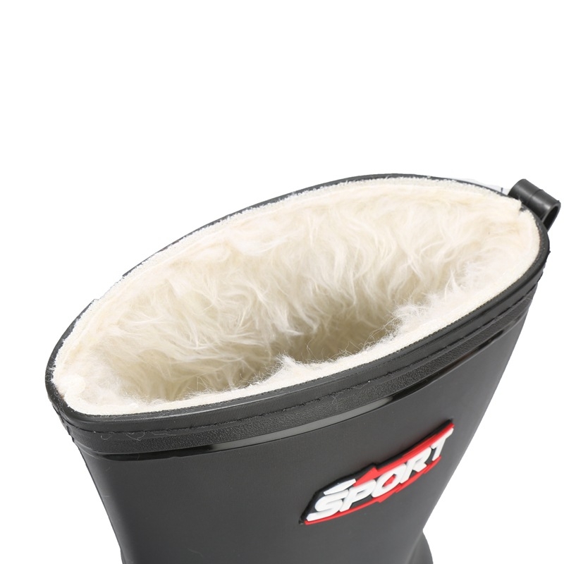 Vīriešu vidēja augstuma lietus zābaki – ūdensdroši, pretslīdējoši, silti, PVC gumijas zābaki ar EVA zolīti