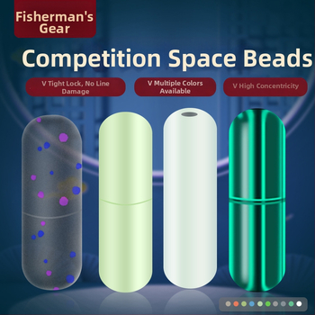 Space beads no silikona, pret mezgumu, uzlaboti, konkurences kvalitāte Black Pit makšķerēšanai