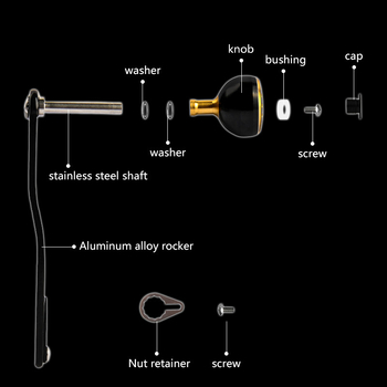 Pilnmetāla Grip Rocker spoles mehānismam – modifikācijas piederumi 8×5 DIY