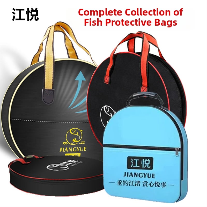 Jiang Yue plastmasas makšķerēšanas piederumu soma – zivju aizsardzība; materiāls: plastmasa; funkcija: zivju aizsardzība; nav ūdensizturīga