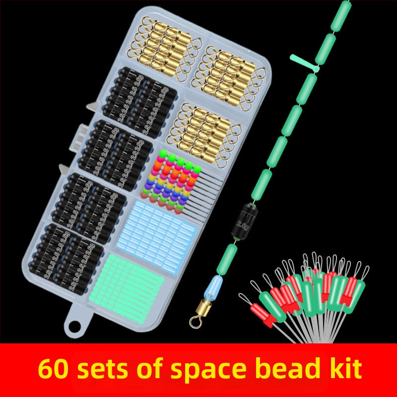 Horgászfelszerelés-készlet szilikon elemekkel, csomózás elleni kialakítás, nyolcas alakú gyűrű és zsinórklipsz