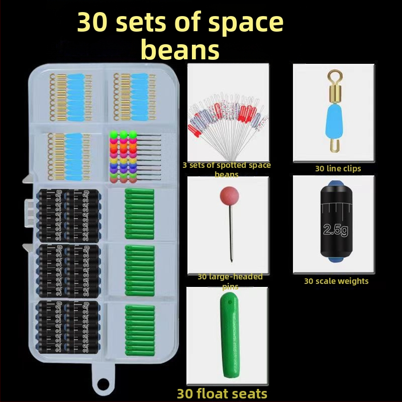 Horgászfelszerelés-készlet szilikon elemekkel, csomózás elleni kialakítás, nyolcas alakú gyűrű és zsinórklipsz
