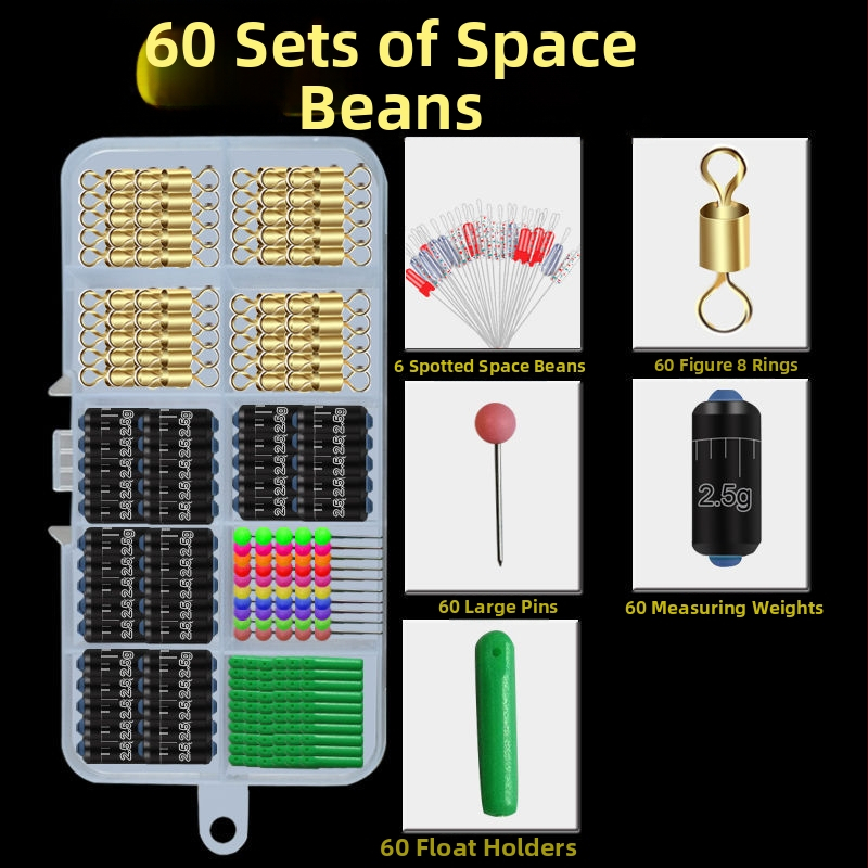 Horgászfelszerelés-készlet szilikon elemekkel, csomózás elleni kialakítás, nyolcas alakú gyűrű és zsinórklipsz