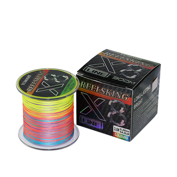 8 šķiedru PE zvejas līnija garajiem metieniem, galvenā līnija, augsta vilces izturība, berzes izturība, pret kodumiem