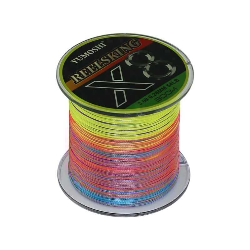 8 šķiedru PE zvejas līnija garajiem metieniem, galvenā līnija, augsta vilces izturība, berzes izturība, pret kodumiem