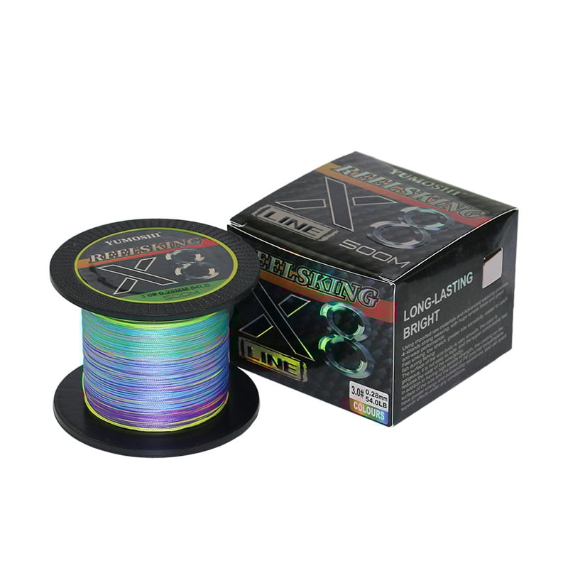 8 šķiedru PE zvejas līnija garajiem metieniem, galvenā līnija, augsta vilces izturība, berzes izturība, pret kodumiem