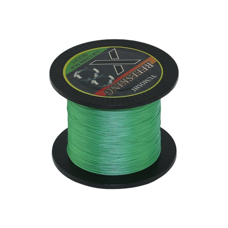 8 šķiedru PE zvejas līnija garajiem metieniem, galvenā līnija, augsta vilces izturība, berzes izturība, pret kodumiem
