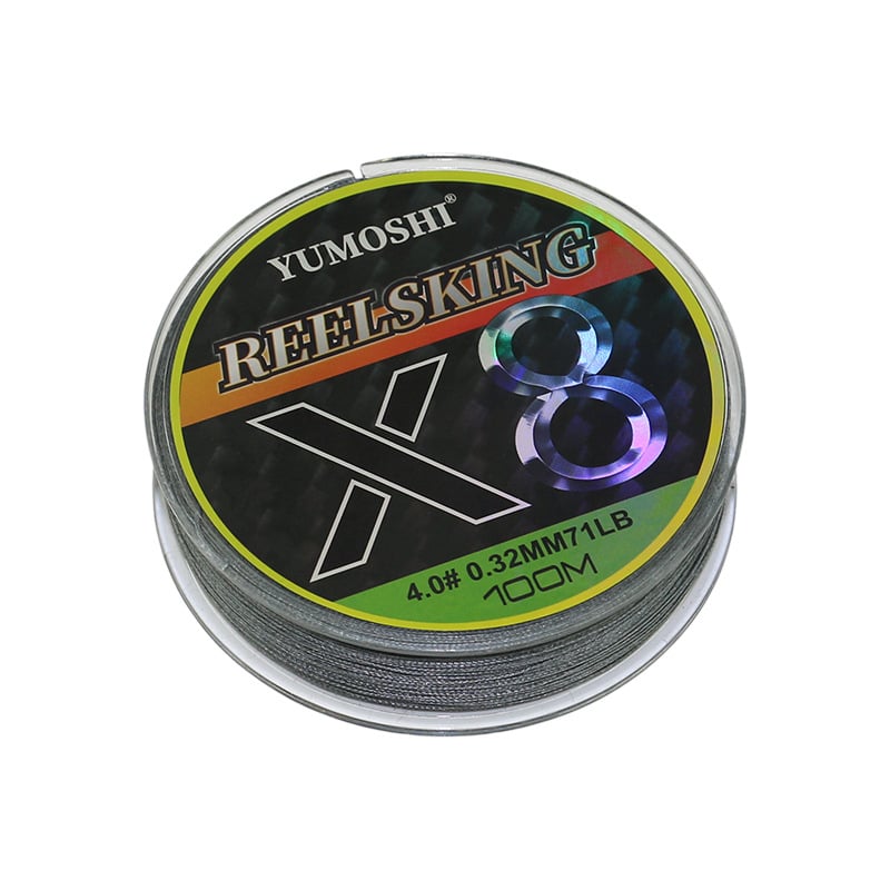 8 šķiedru PE zvejas līnija garajiem metieniem, galvenā līnija, augsta vilces izturība, berzes izturība, pret kodumiem