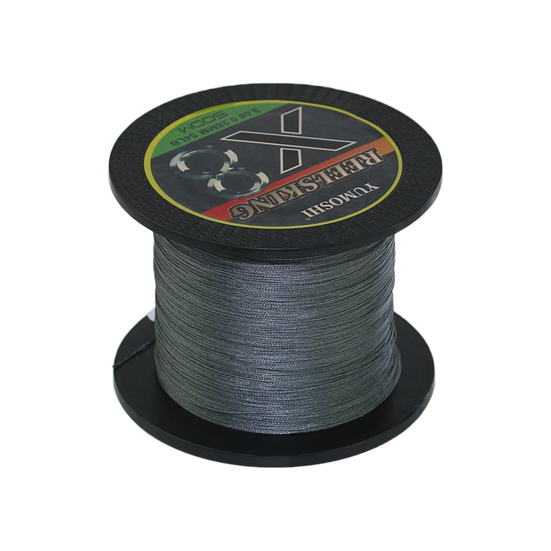 8 šķiedru PE zvejas līnija garajiem metieniem, galvenā līnija, augsta vilces izturība, berzes izturība, pret kodumiem