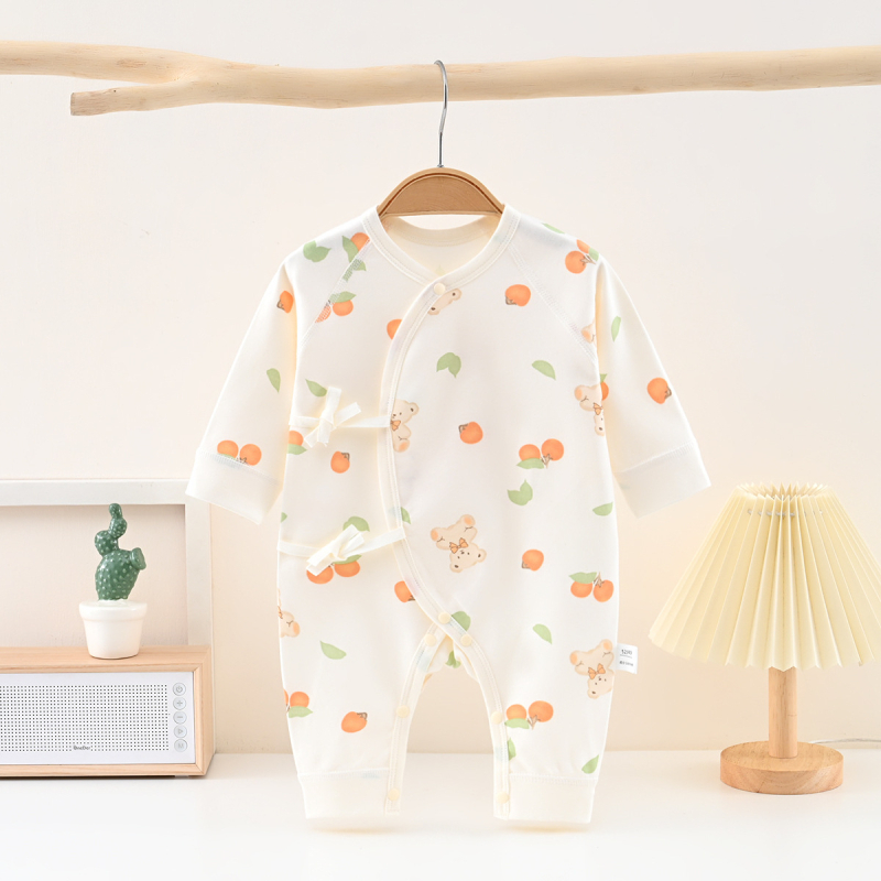Overál baba, 100% pamut, csont nélküli dizájn, hosszú ujjak, újszülött 0–1 év, tavasz és ősz
