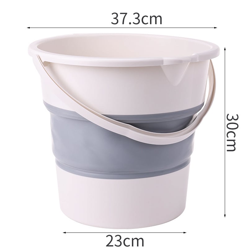 Kokkupandav ämber veega kempingu jaoks — TPE materjal, ümmargune kuju, aktiivne käepide, sobib külmale ja kuumale veele