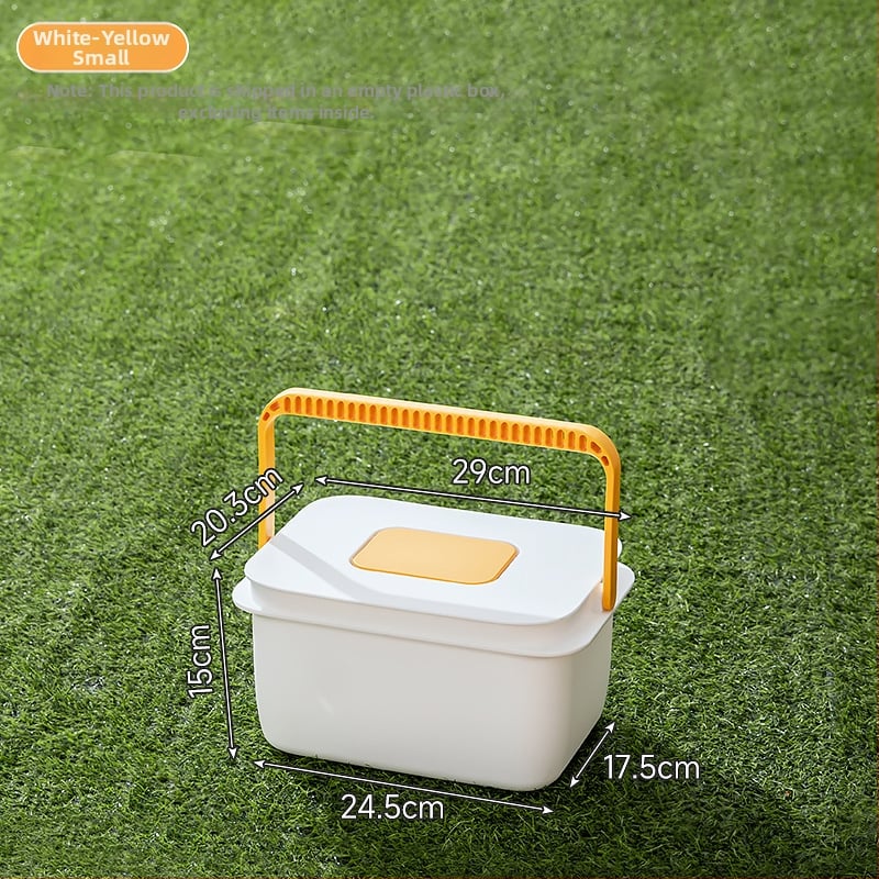 Kvadrātveida āra makšķerēšanas spainis ar rokturi, plastmasas ūdens uzglabāšanas spainis, piemērots ceļojumiem un mājas makšķerēšanai