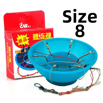 Ekspozīvs āķis (katla tipa āķis), ar dzeloņiem, 60 gab., zvejai pie okeāna piekrastes