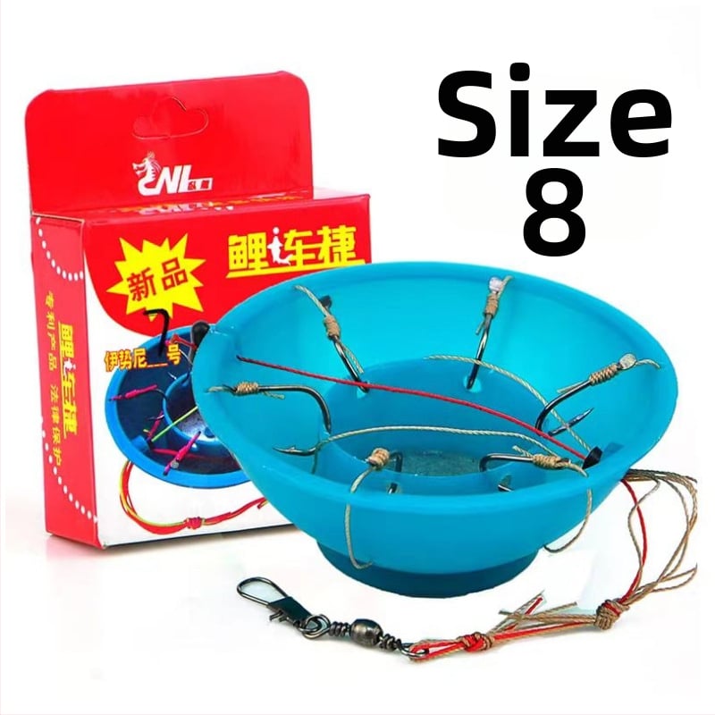 Ekspozīvs āķis (katla tipa āķis), ar dzeloņiem, 60 gab., zvejai pie okeāna piekrastes